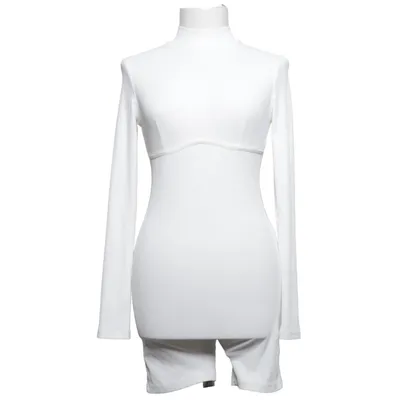 Jumpsuit (Wit) van Glamaker Katoen, Polyester