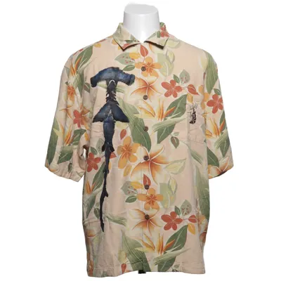 Chemise à manches courtes (Beige, Vert, Orange) de Jamaica Jaxx Soie