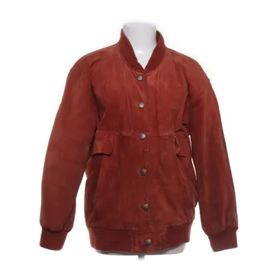 Leren jack (Bruin) van Saki Leer, Viscose