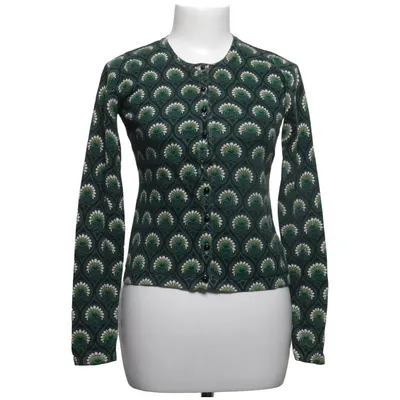 Strickjacke (Grün, Weiß, Schwarz) von King Louie Baumwolle