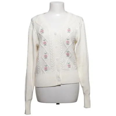 Strickjacke (Weiß) von Holly & Whyte by Lindex Acryl, Baumwolle