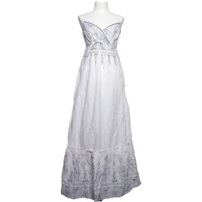 Maxi dress (White, Blue) from ESPRIT Collection Cotton