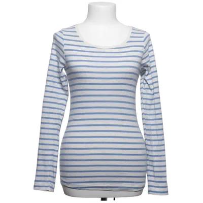 Langærmet t-shirt (Blå, Beige) fra L.O.G.G by H&M Bomuld, Elastan, Polyester