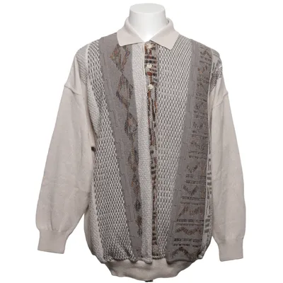Sweater (Beige, Grå, Flerfarvet) fra Monello Akryl, Bomuld
