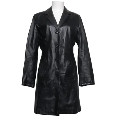 Leren jas (Zwart) van Goldstein Leer, Polyester