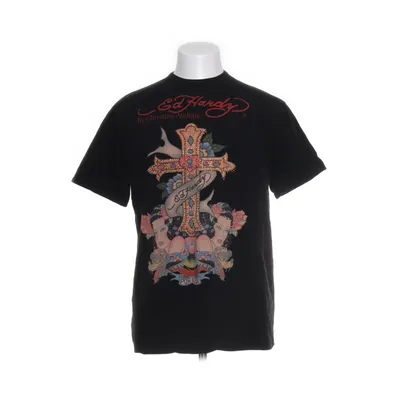 T-shirt (Black, Multicolored) from Ed Hardy by Christian Audigier Elastane, Viscose
