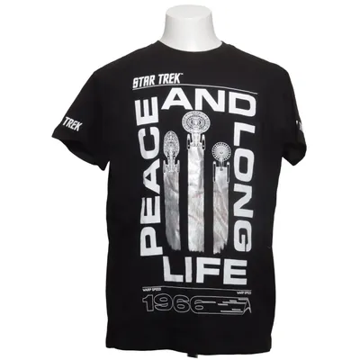 T-shirt (Black) from Star Trek Cotton, Elastane