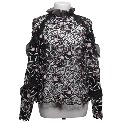 Bluse (Sort, Flerfarvet) fra Self-Portrait Elastan, Polyester