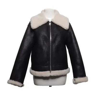 Shearlingjakke (Sort, Beige) fra Mango Polyester