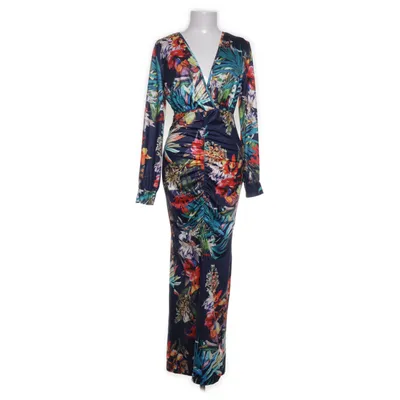 Långklänning (Blå, Flerfärgad) från Shein Elastan, Polyester