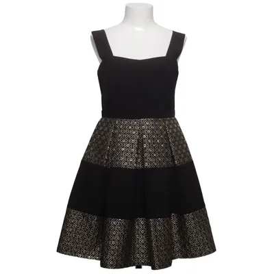 Klänning (Svart, Guldfärgad) från Emo Polyester