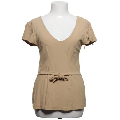 T-shirt (Beige) van Carla C. Acetaat, Elastaan