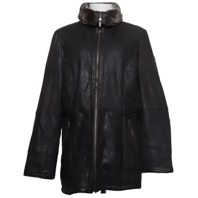 Shearlingjacka (Svart) från Carlo Colucci Skinn, Polyester
