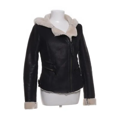 Shearling jacket (Black, Beige) from Zara Trafaluc Polyester