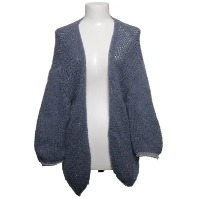 Cardigan (Bleu) de Lulu Love Acrylique, Mohair, Polyamide, Polyester, Laine