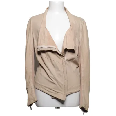 Leren jack (Beige) van Muubaa Leer, Polyester