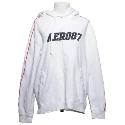 Huvtröja (Vit, Röd) från Aéropostale Bomull, Polyester