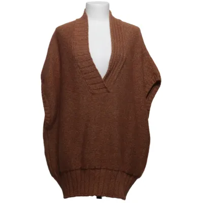 Pull sans manches (Marron) de Aeron Laine d'alpaga, Laine de mouton, Coton recyclé, Polyester recyclé, Viscose