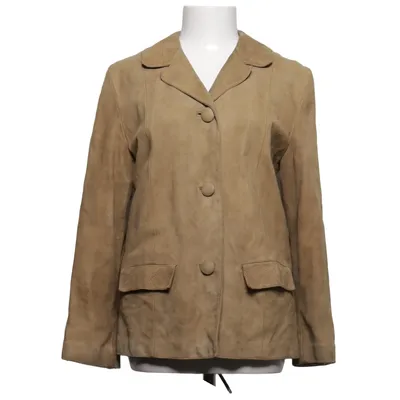 Leather blazer (Beige) from Magasin Du Nord