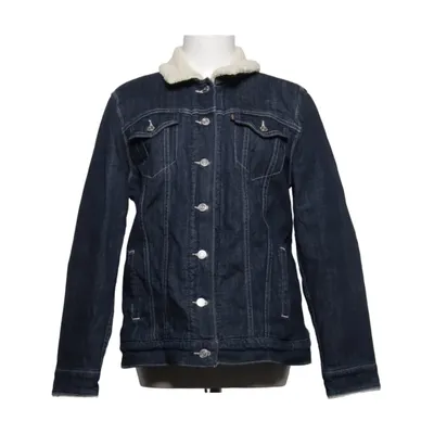 Fodrad jeansjacka (Blå, Vit) från Levi Strauss & Co Akryl, Bomull, Elastan, Polyester, Viskos