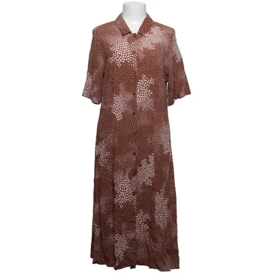 Shirt dress (Brown, White) from Noa Noa Viscose