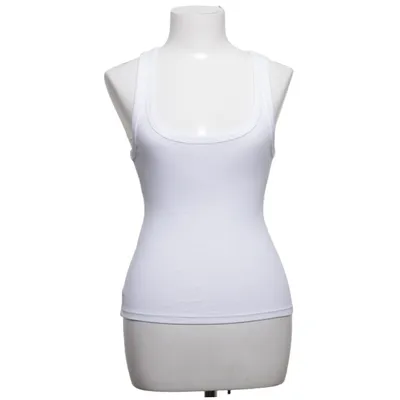 Tank Top (White) from Zara Cotton, Elastane