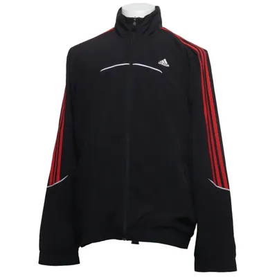 Træningsjakke (Sort, Rød) fra Adidas Polyester