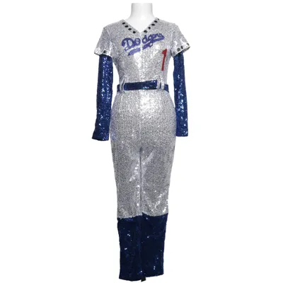 Fancy dress (Silver, Blue, Multicolored) Polyester