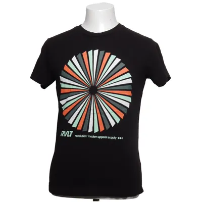 T-shirt (Black, Multicolored) from RVLT Revolution Cotton