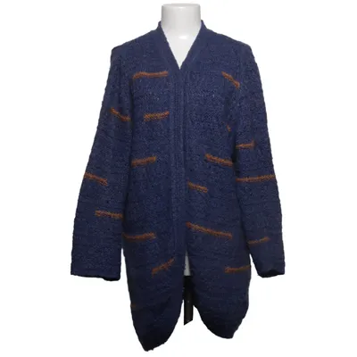 Strickjacke (Blau, Gelb) von Yerse Acryl, Mohair, Polyamid, Wolle
