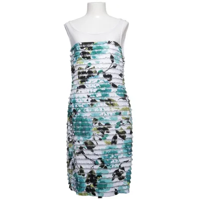 Jurk (Blauw, Wit, Groen) van Connected Apparel Elastaan, Polyamide, Polyester