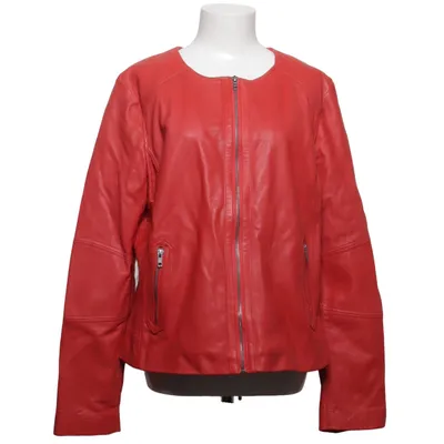 Leather jacket (Red) from Black Rivet Leather, Polyester