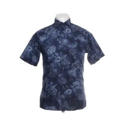 Short sleeve shirt (Blue, Multicolored) from Oscar of Sweden Cotton
