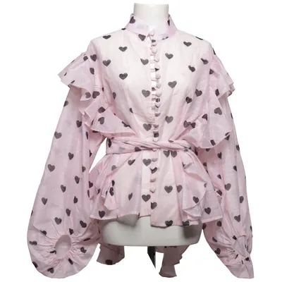 Blouse (Roze, Zwart) van Mochy Polyester