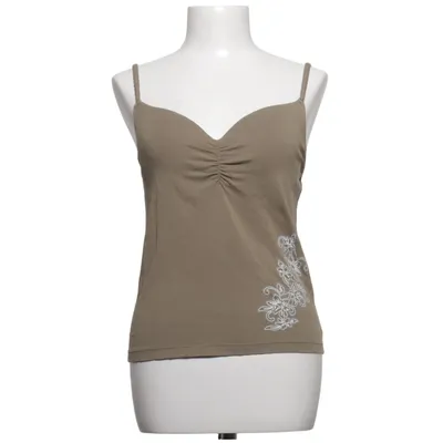 Tank Top (Brown) from Cecilia Classics Cotton, Elastane, Polyester