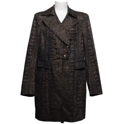 Jas (Bruin, Zwart) van Claudia Sträter Katoen, Elastaan, Polyamide, Polyester, Polyurethaan, Viscose