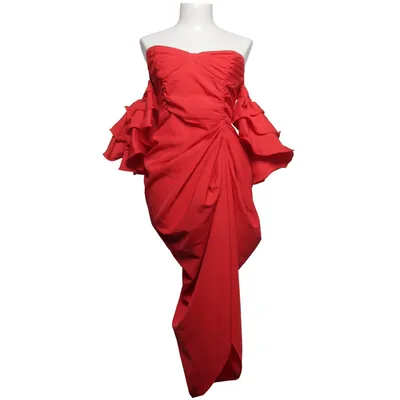 Evening gown (Red) Elastane, Polyester