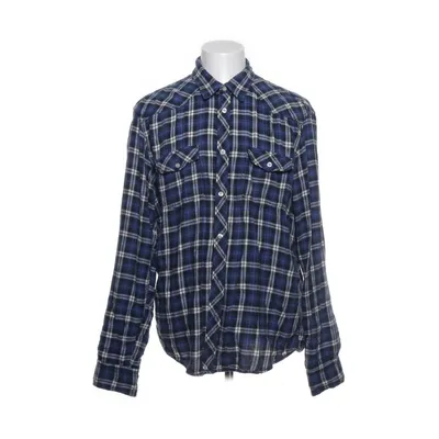 Flanellen overhemd (Blauw, Wit, Meerkleurig) van L.O.G.G by H&M Katoen