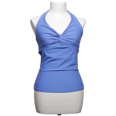 Halter neck top (Blue) from Scampi Elastane, Polyamide