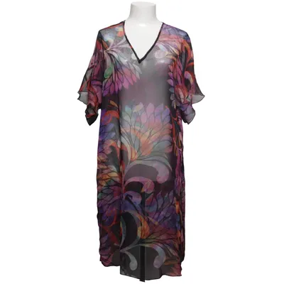 Strandkjole (Sort, Flerfarvet) fra Salko Polyester, Viscose