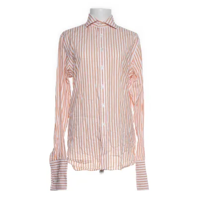 Skjorta (Vit, Orange) från The Shirt Factory Bomull