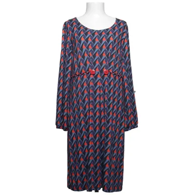 Klänning (Blå, Svart, Röd, Flerfärgad) från Du Milde Elastan, Viskos