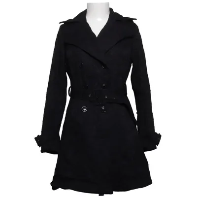 Trench coat (Black) from Voodoo Vixen Cotton, Elastane, Polyamide, Polyester