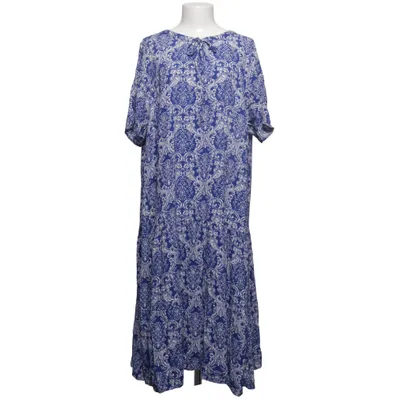 Dress (Blue, White) from Zizzi Viscose