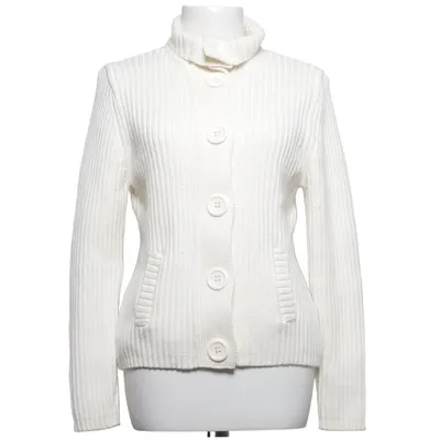 Cardigan (Hvid) fra Lindri Akryl, Bomuld