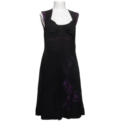Robe (Noir, Violet) de Beate Heymann Coton, Soie