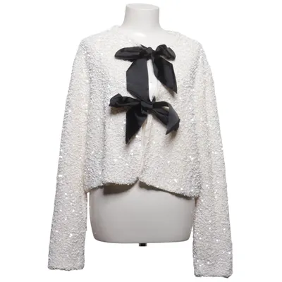 Cardigan (Hvid, Sort) fra H&M Trend Polyester, Elastan