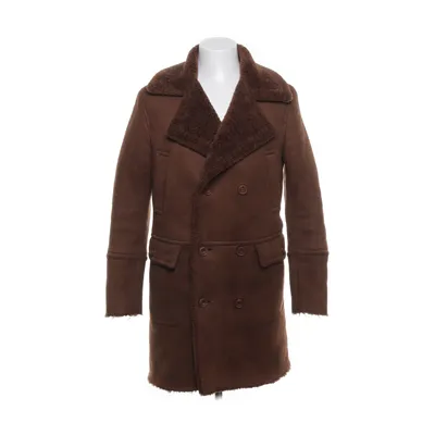 Shearling jas (Bruin) van FRILIVIN Polyester, Elastaan