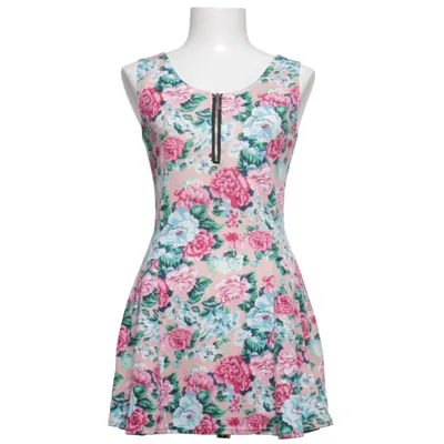 Jurk (Roze, Blauw, Groen, Wit) van Memory & Co Polyester