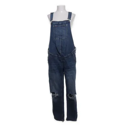 Hängselbyxor (Blå) från H&M Mama Elastan, Bomull